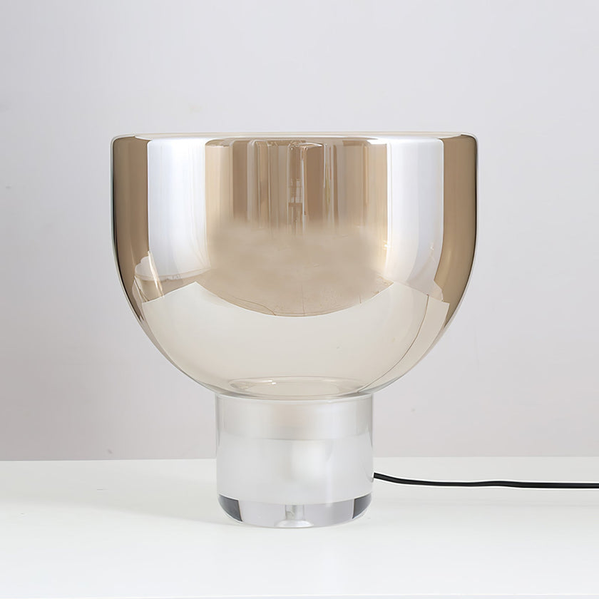 Glass Cone Table Lamp