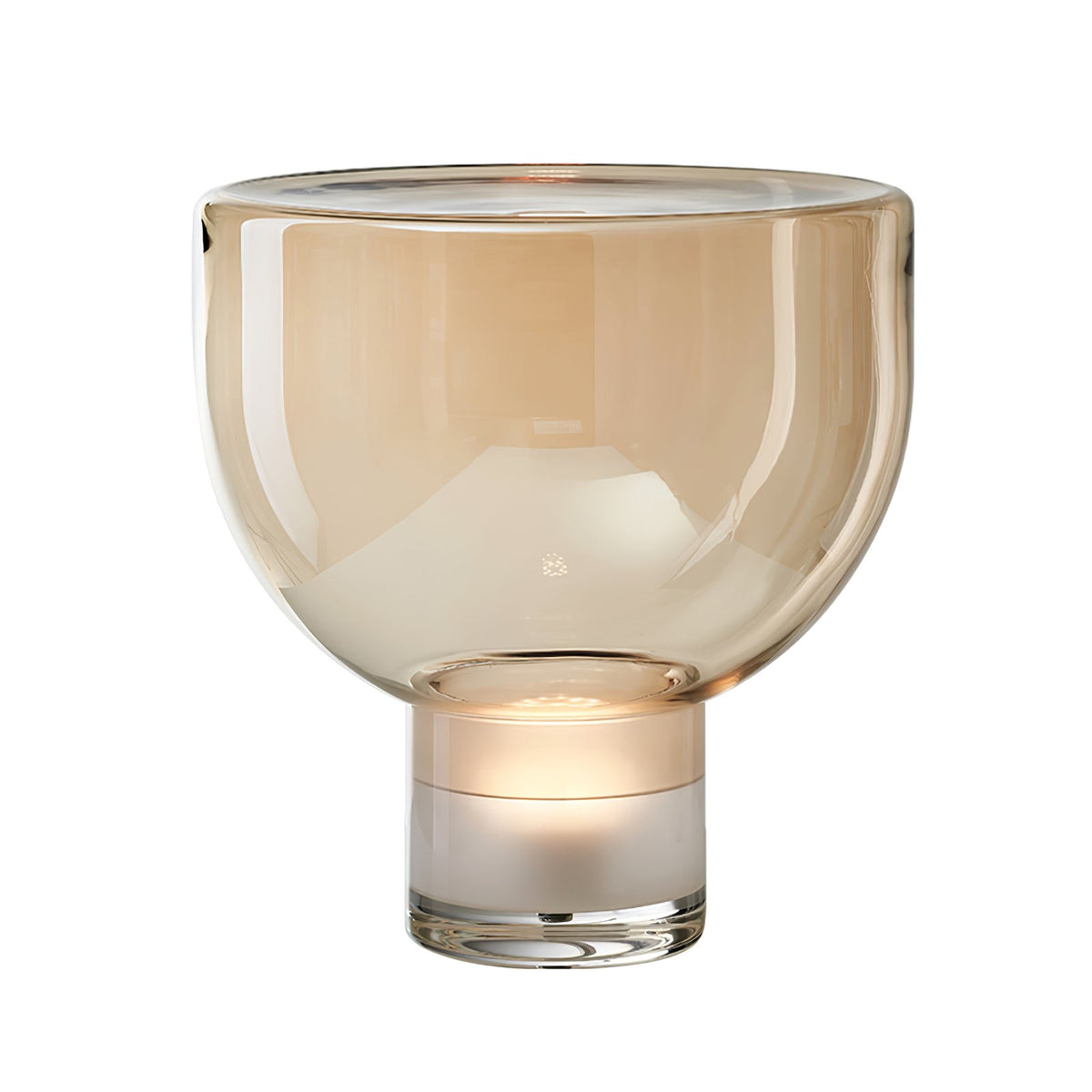 Glass Cone Table Lamp