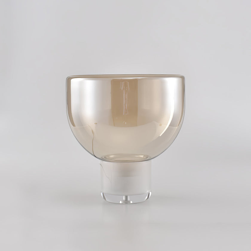 Glass Cone Table Lamp