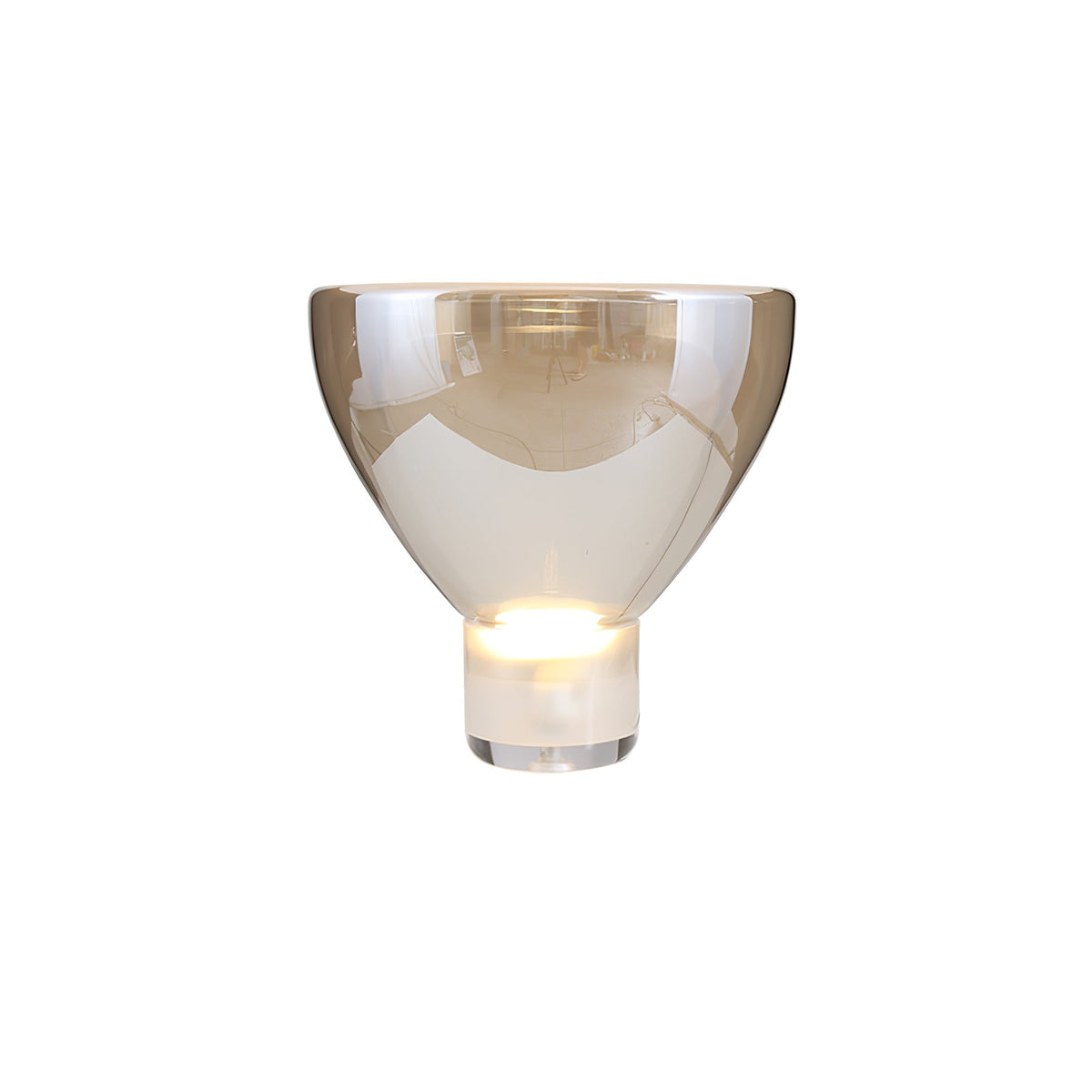 Glass Cone Table Lamp