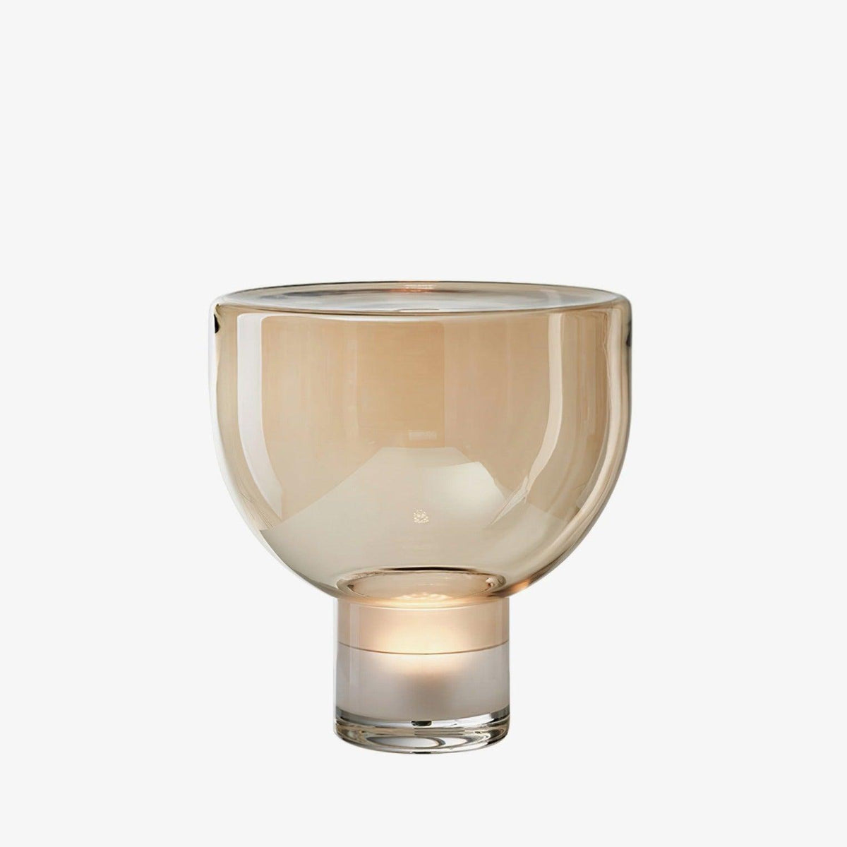 Glass Cone Table Lamp