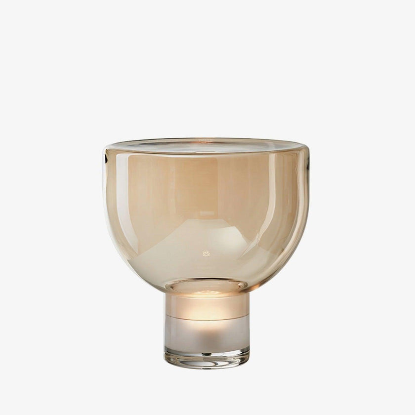 Glass Cone Table Lamp