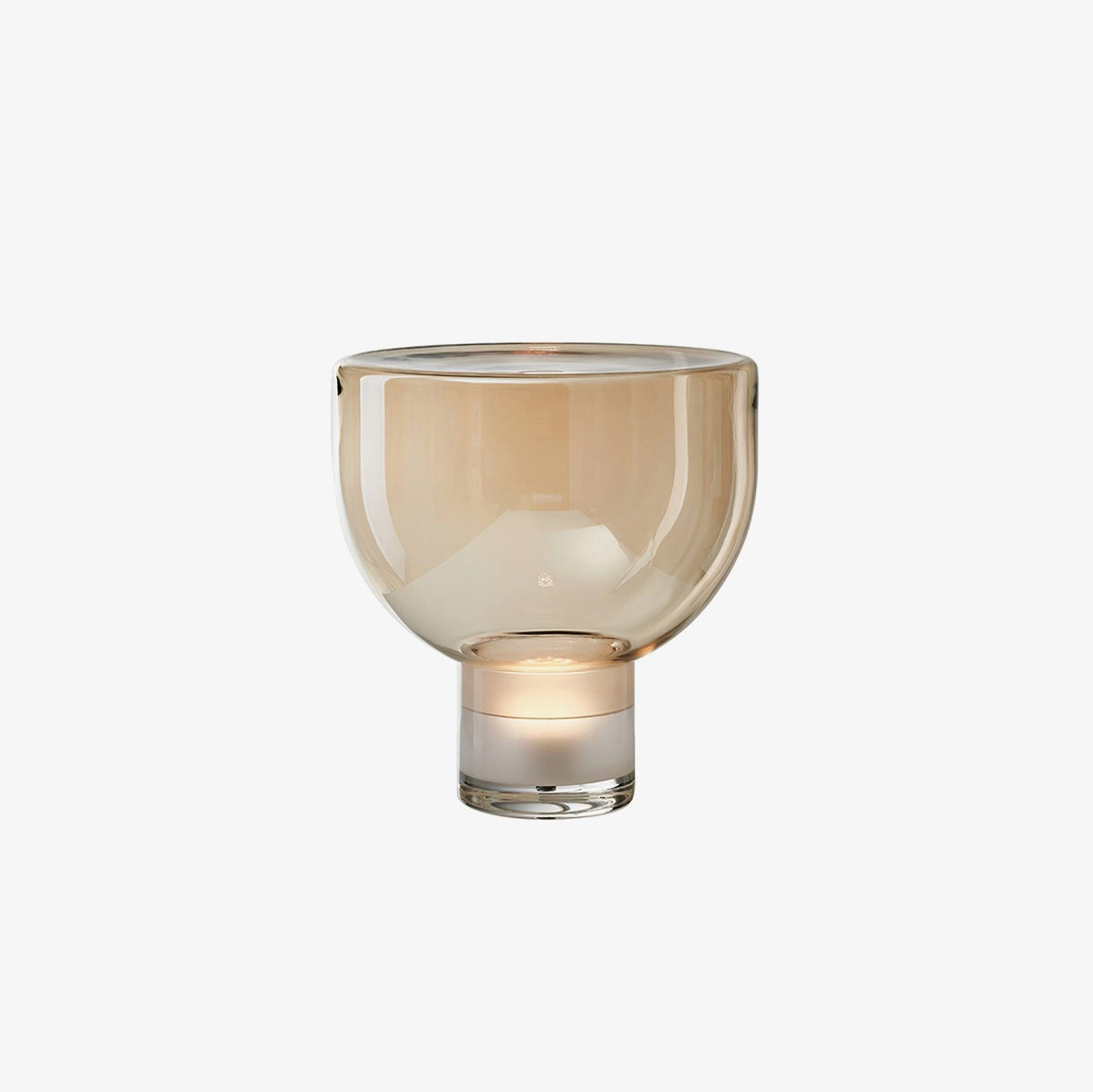 Glass Cone Table Lamp