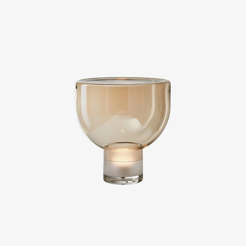 Glass Cone Table Lamp