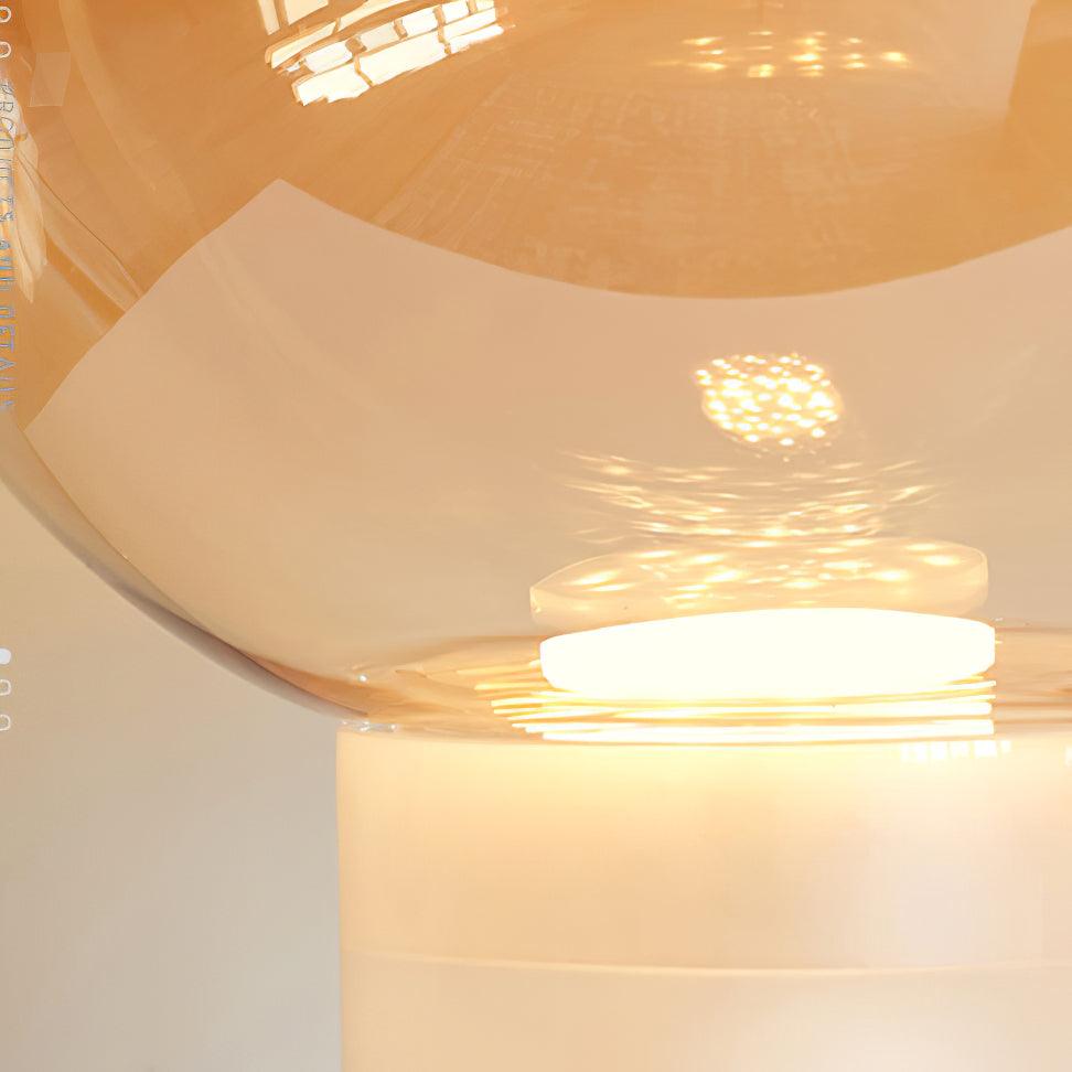 Glass Cone Table Lamp