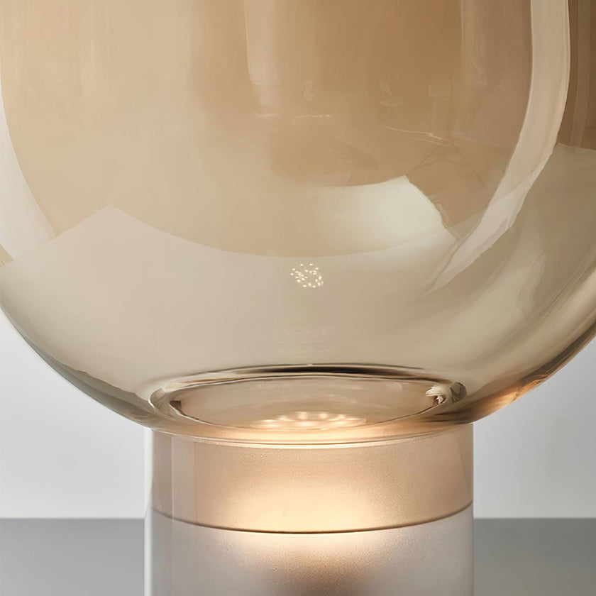 Glass Cone Table Lamp