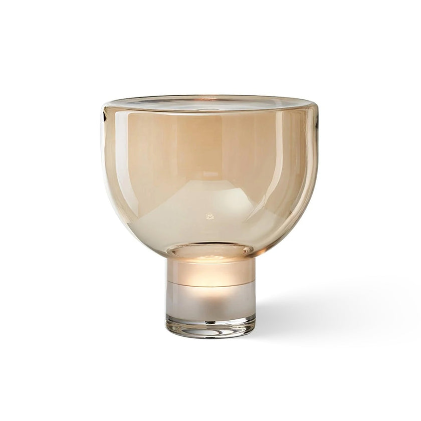 Glass Cone Table Lamp