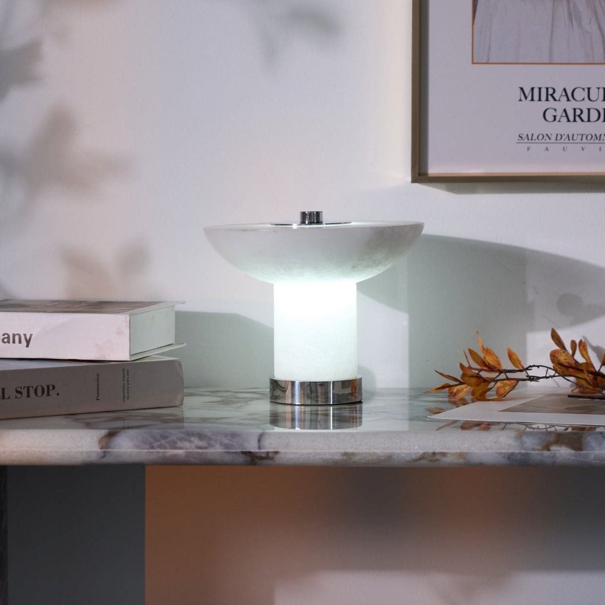 Alabaster Rechargeable Table Lamp