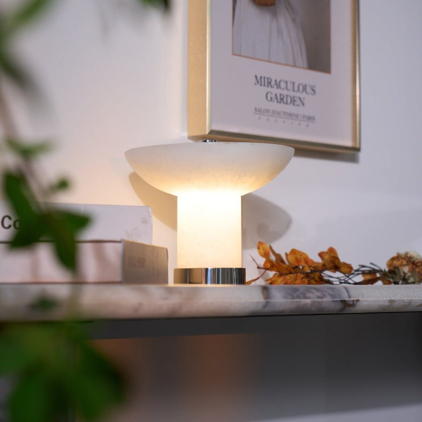 Alabaster Rechargeable Table Lamp