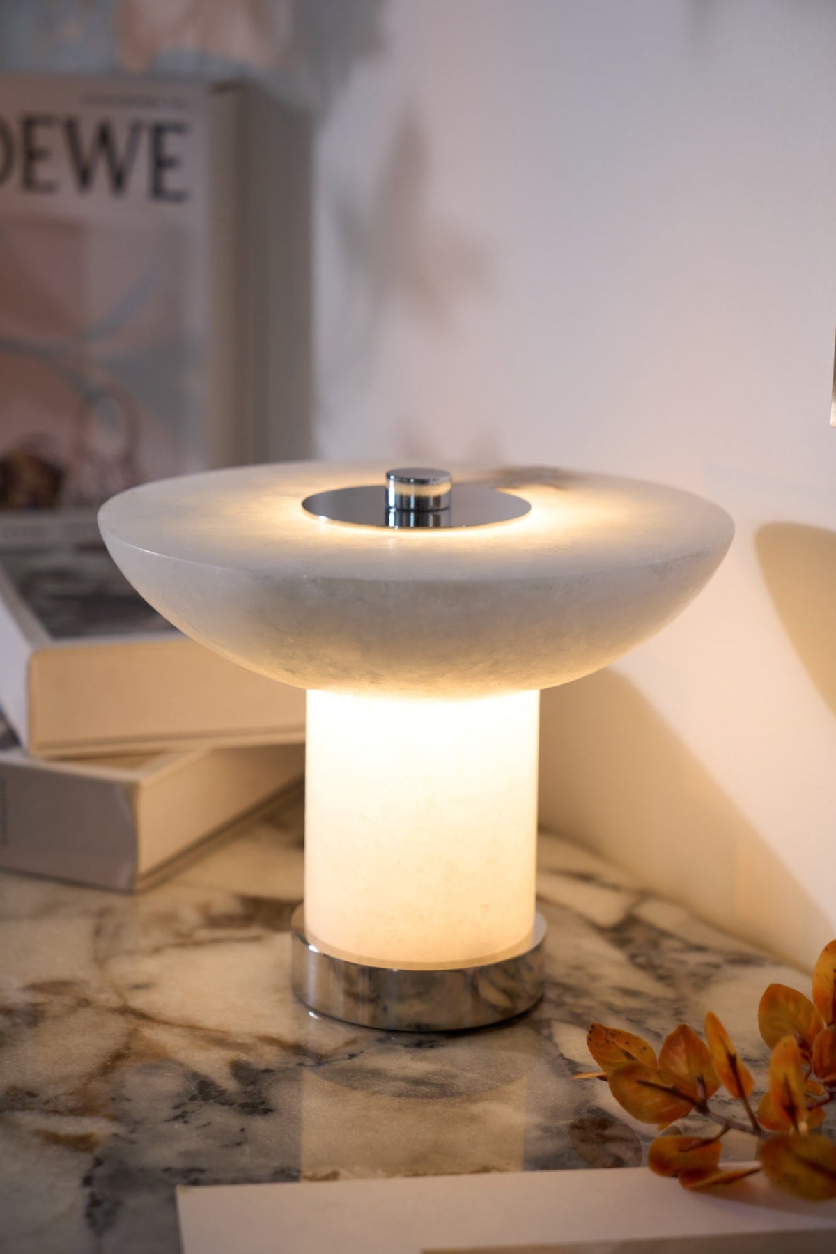Alabaster Rechargeable Table Lamp