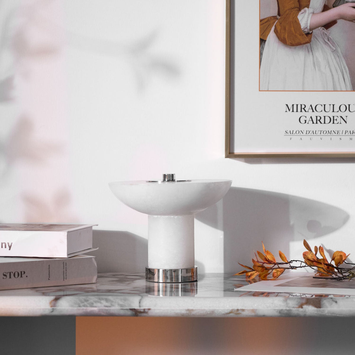 Alabaster Rechargeable Table Lamp