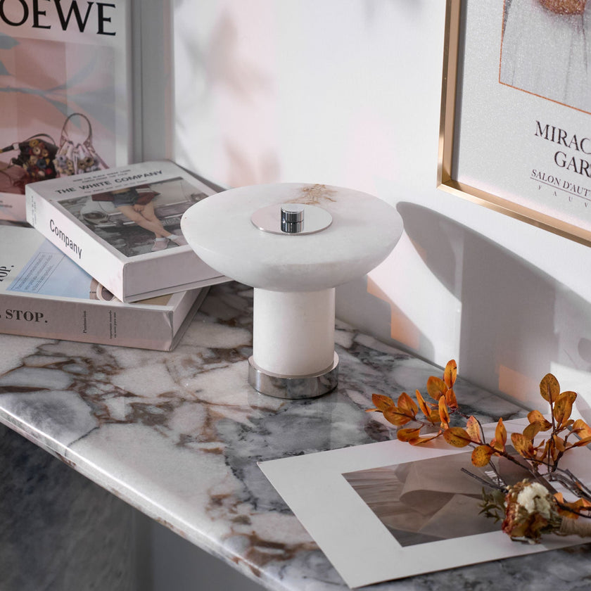 Alabaster Rechargeable Table Lamp
