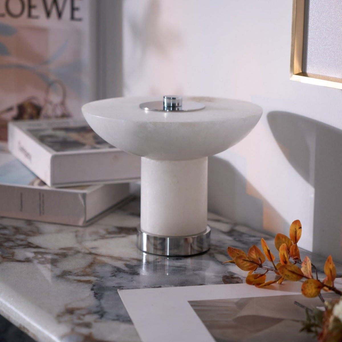 Alabaster Rechargeable Table Lamp