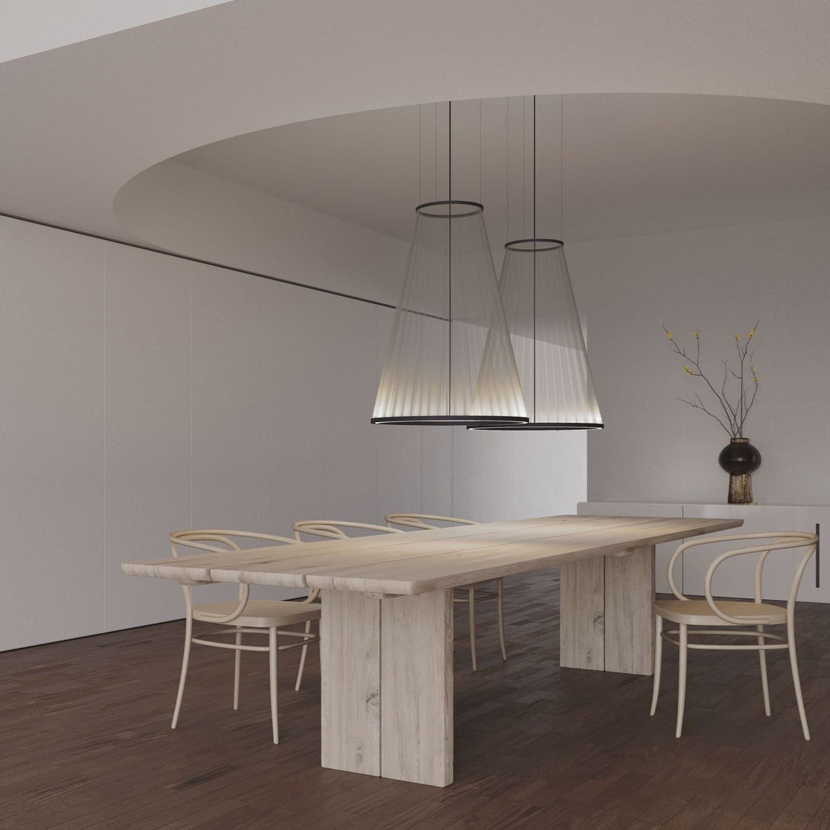 Metal Mesh Cone Pendant Light