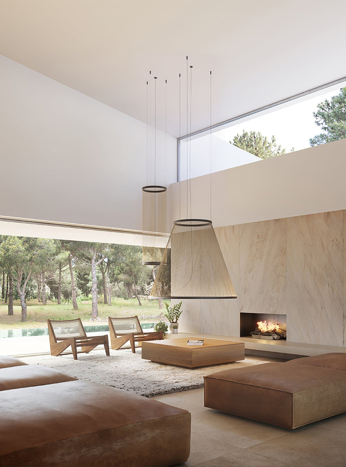 Metal Mesh Cone Pendant Light