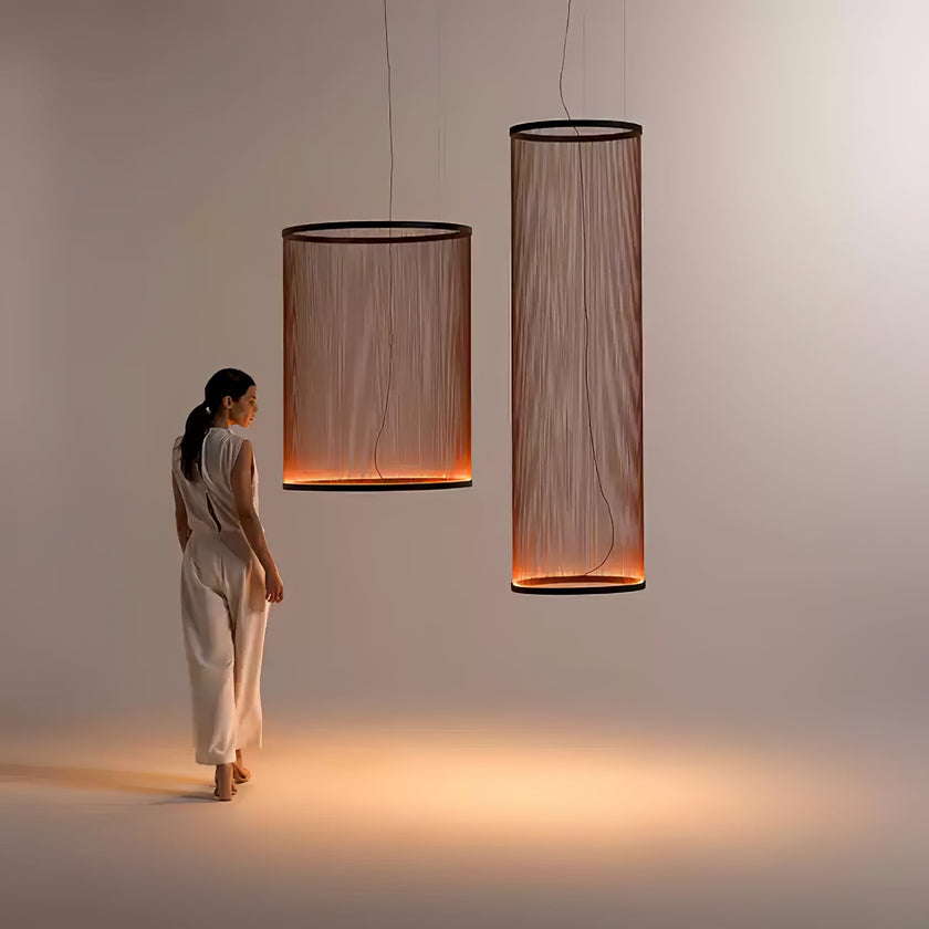 Metal Mesh Cone Pendant Light