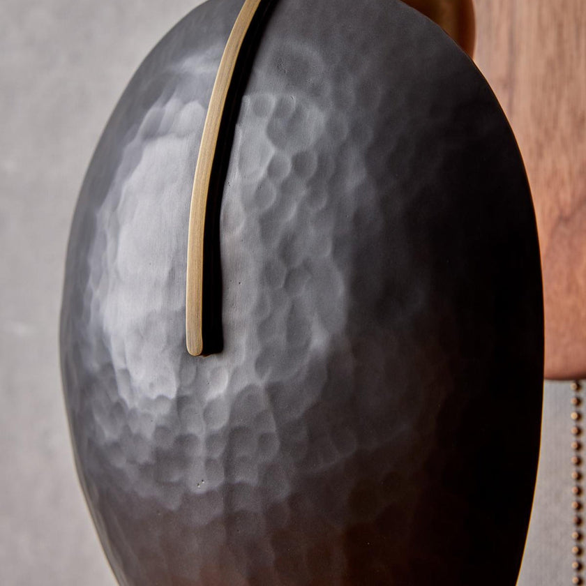 Walnut Brass Directional Wall Sconce
