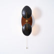 Walnut Brass Directional Wall Sconce