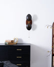 Walnut Brass Directional Wall Sconce