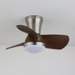 Walnut Wood-Grain Ceiling Fan Light