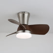 Walnut Wood-Grain Ceiling Fan Light