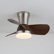 Walnut Wood-Grain Ceiling Fan Light