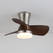 Walnut Wood-Grain Ceiling Fan Light