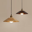 Wood Umbrella Pendant Light