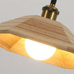 Wood Umbrella Pendant Light