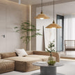 Wood Umbrella Pendant Light
