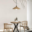 Wood Umbrella Pendant Light