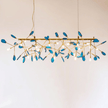 Agate Slice & Brass Chandelier