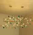 Agate Slice & Brass Chandelier
