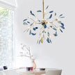 Agate Slice & Brass Chandelier