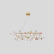 Agate Slice & Brass Chandelier