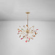 Agate Slice & Brass Chandelier