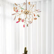 Agate Slice & Brass Chandelier