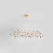 Agate Slice & Brass Chandelier