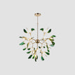 Agate Slice & Brass Chandelier
