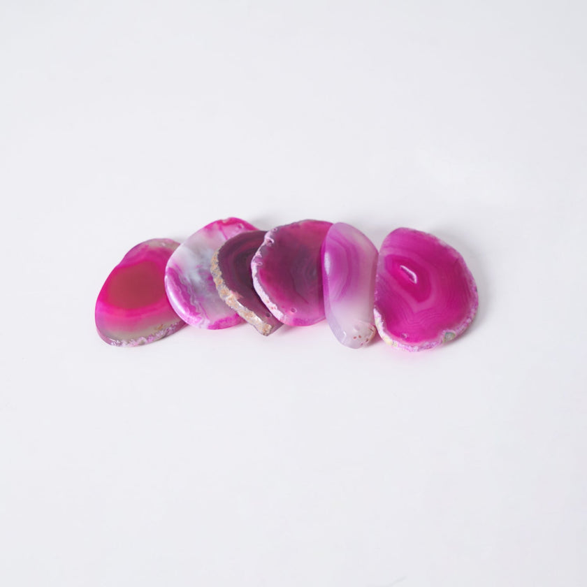 Agate Slice & Brass Chandelier