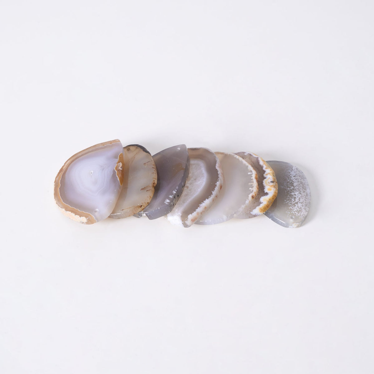 Agate Slice & Brass Chandelier