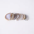 Agate Slice & Brass Chandelier