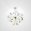 Agate Slice & Brass Chandelier