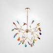 Agate Slice & Brass Chandelier
