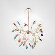 Agate Slice & Brass Chandelier
