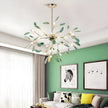 Agate Slice & Brass Chandelier