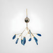 Agate Slice & Brass Chandelier