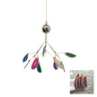Agate Slice & Brass Chandelier