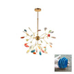 Agate Slice & Brass Chandelier