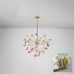 Agate Slice & Brass Chandelier